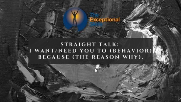 Conflict Resolution - straight talk