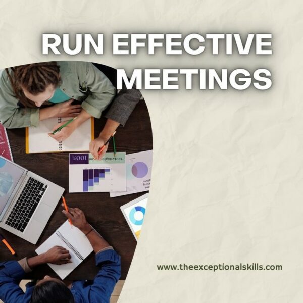Ways to improve work performance - Run Effective Meetings