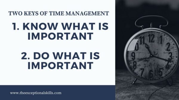 Ways to improve work performance - Two Keys of Time Management