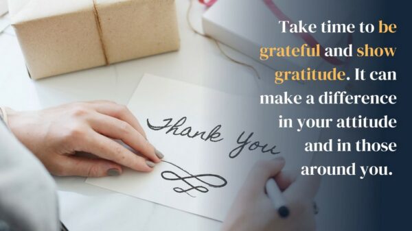 Leadership in turbulent times - Take time to be grateful and show gratitude