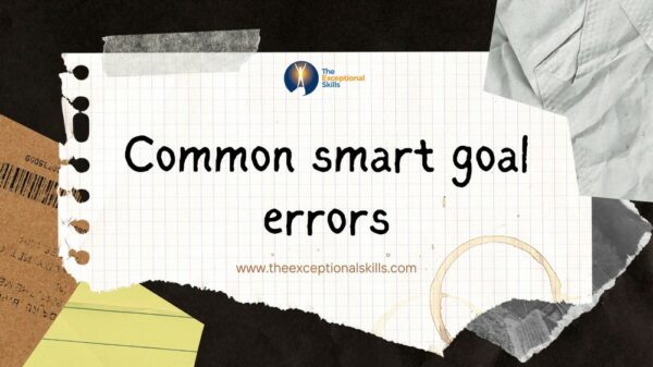 Common smart goals errors